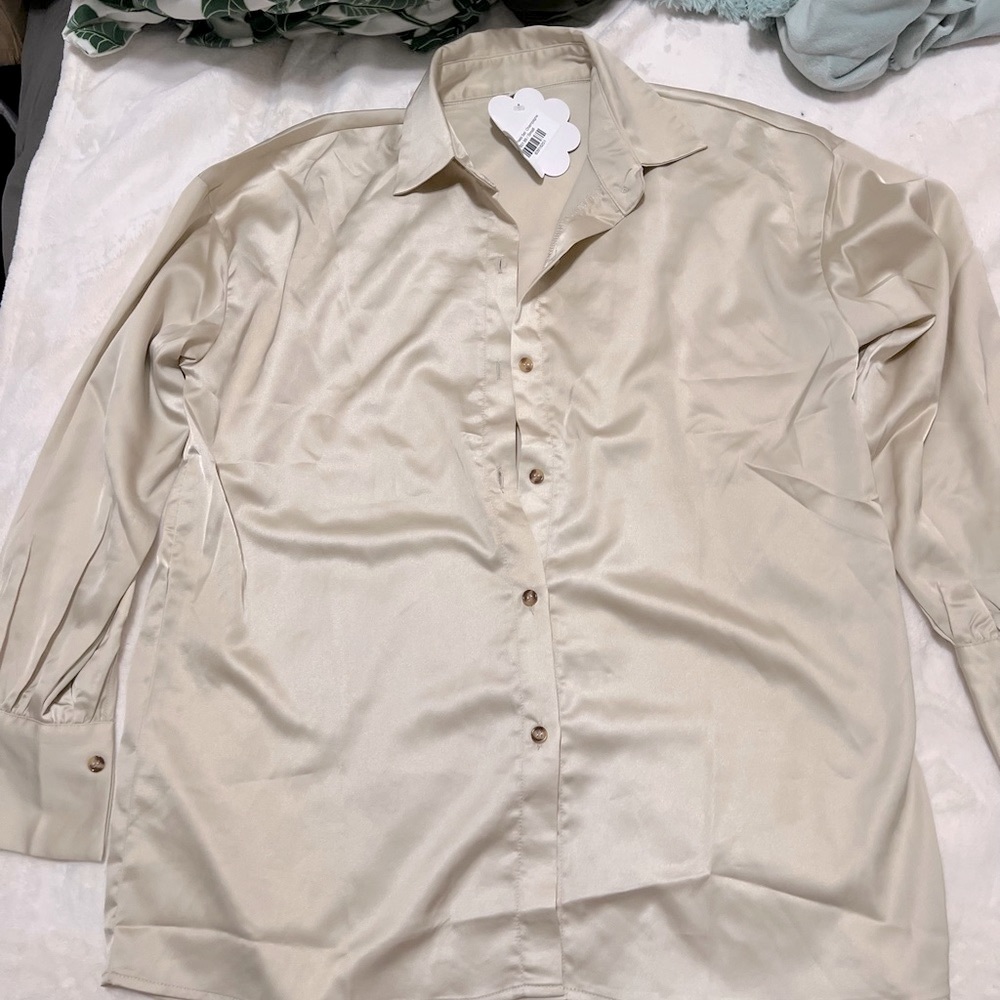 NWT Oversized button down + Skirt Set | Small - Picture 5 of 8